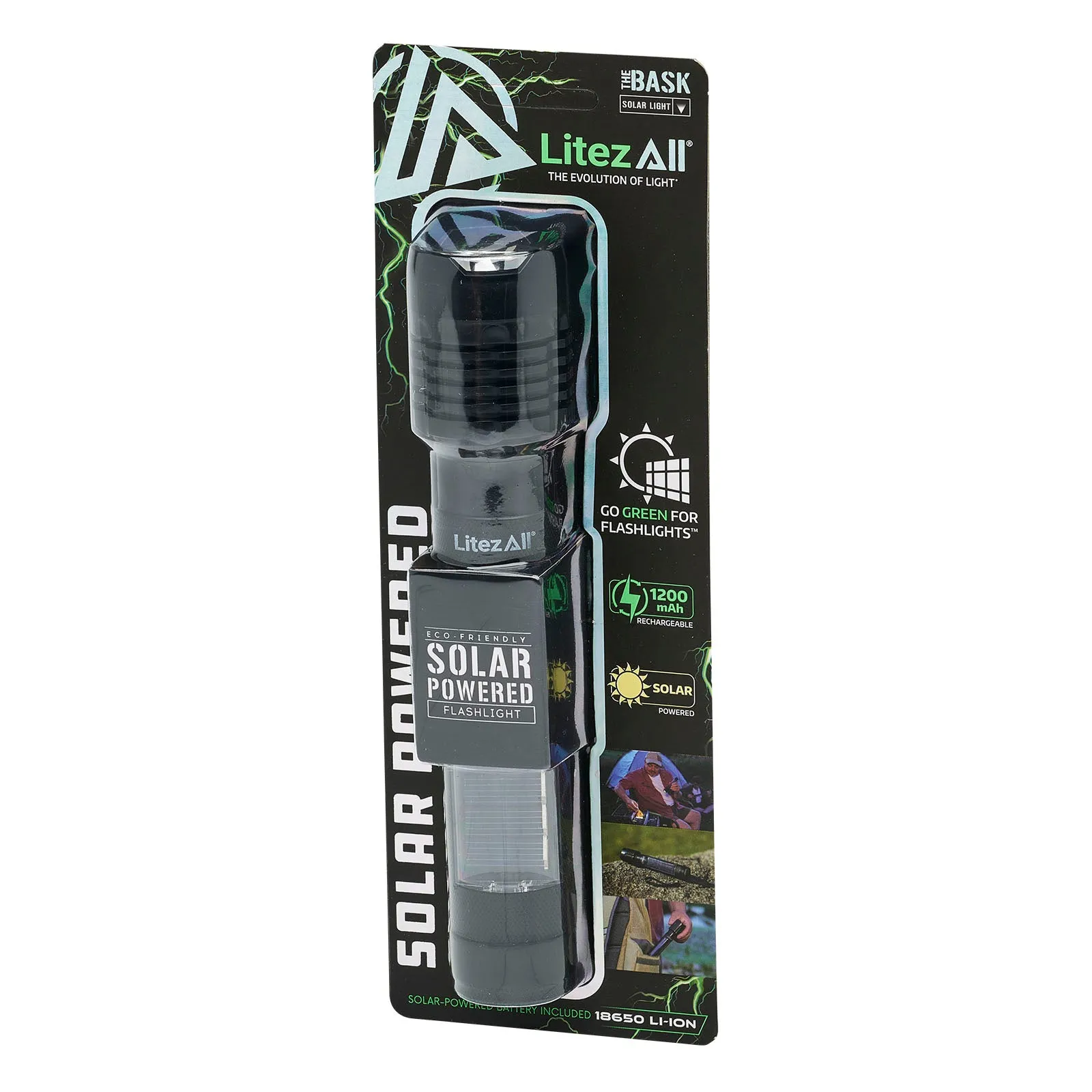 LitezAll Bask Solar Powered Flashlight