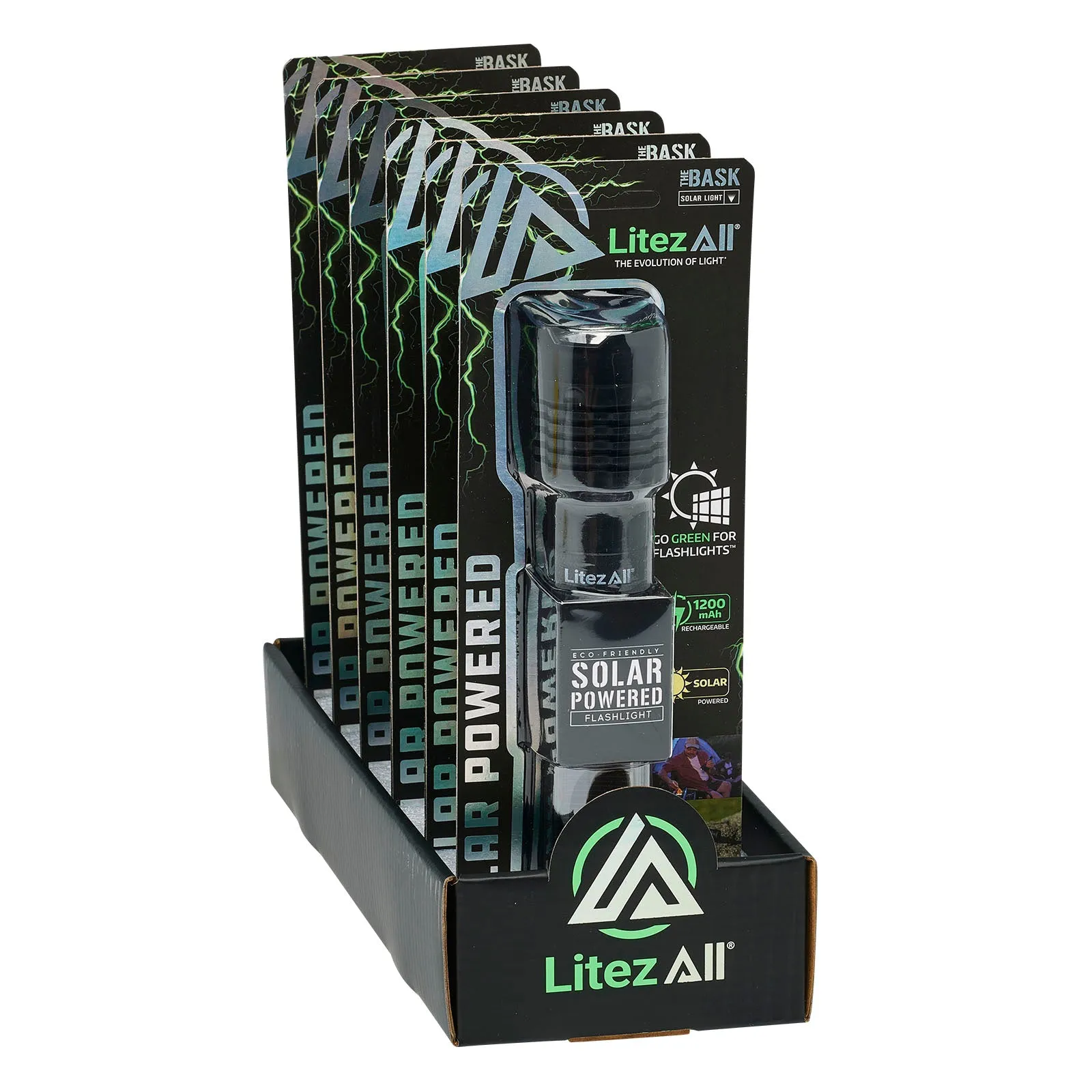 LitezAll Bask Solar Powered Flashlight