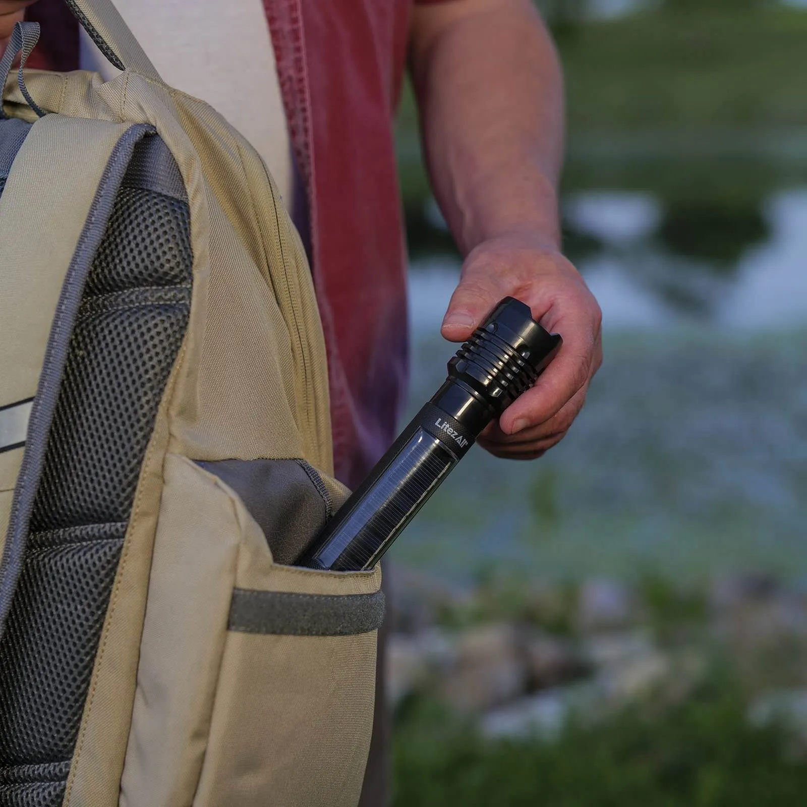LitezAll Bask Solar Powered Flashlight