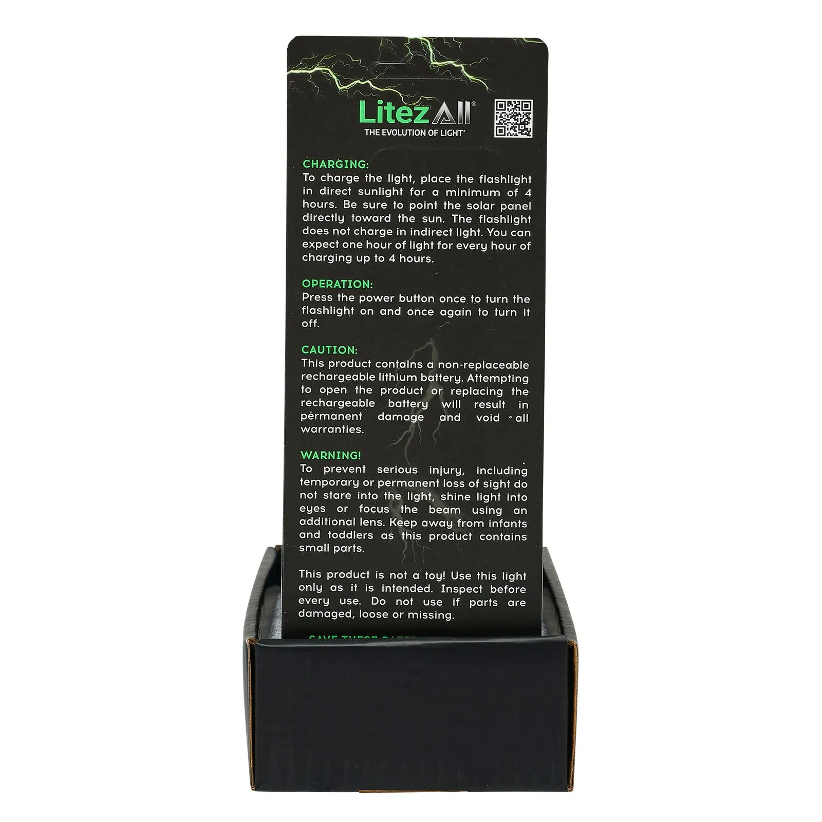 LitezAll Bask Solar Powered Flashlight