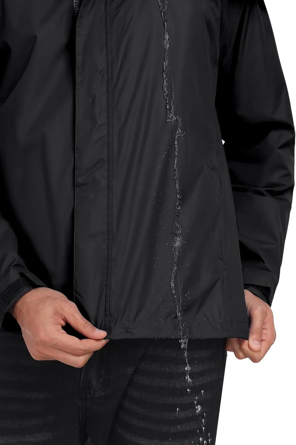 Little Donkey Andy Men's High-performance Waterproof Rain Jacket Ultra Lightweight Rain Shell for Hiking,Golf,Travel