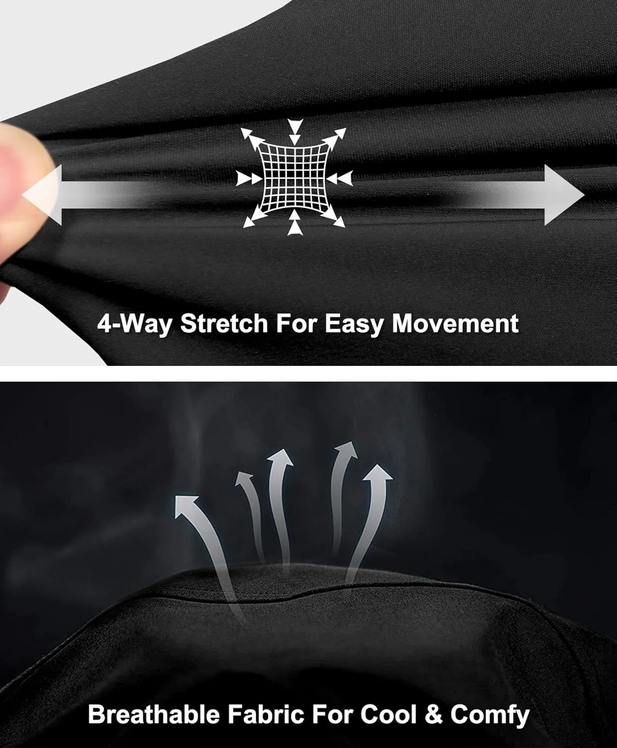 Little Donkey Andy Men's Lightweight Fishing Pants with Belt 5 Zip Pockets Waterproof Quick-Dry Travel Hiking Outdoor Pants