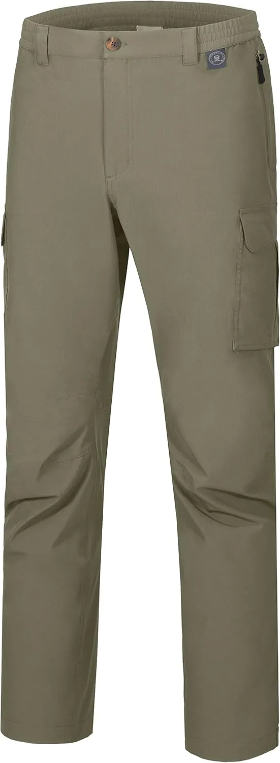 Little Donkey Andy Mens Waterproof Rain Hiking Pants Lightweight Quick Dry Outdoor Mountain Pants
