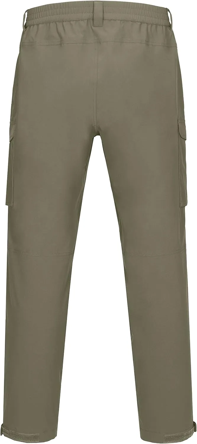 Little Donkey Andy Mens Waterproof Rain Hiking Pants Lightweight Quick Dry Outdoor Mountain Pants