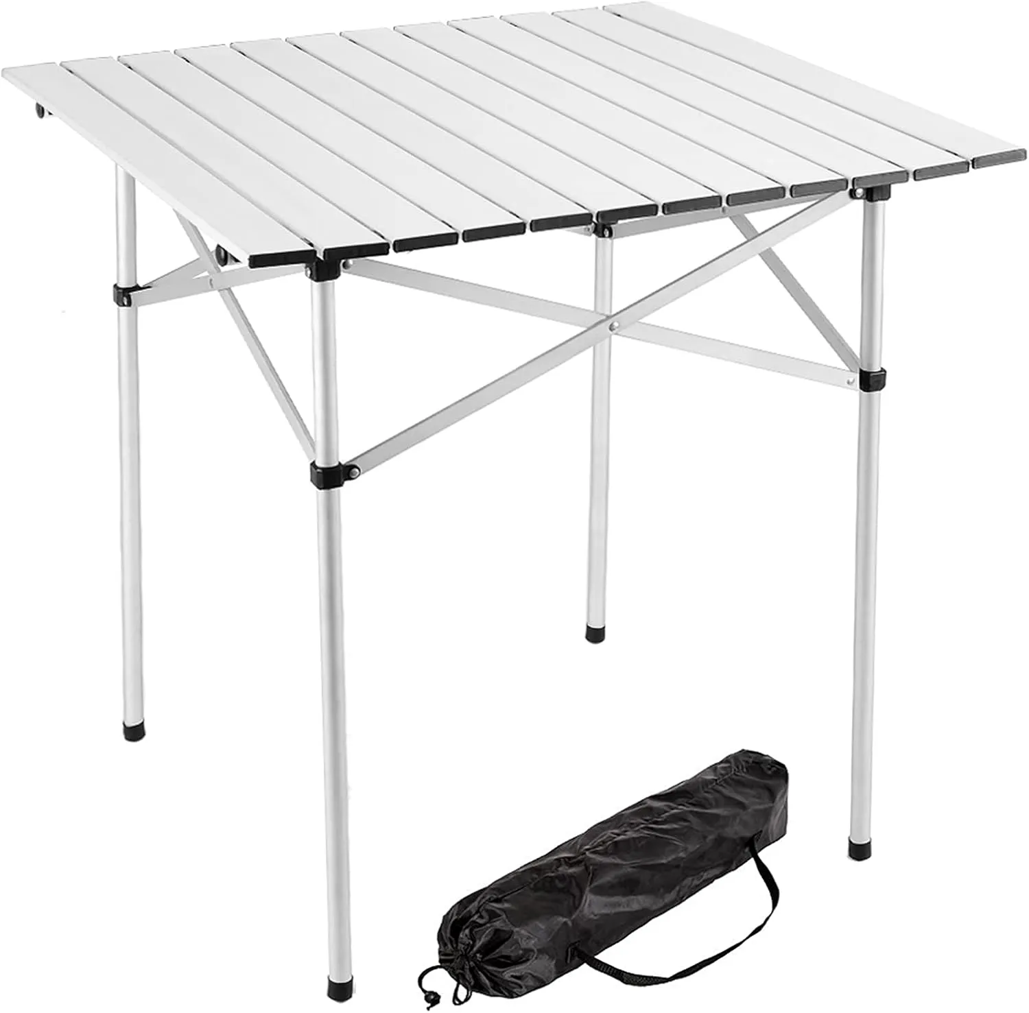 Lixada Folding Camping Table, Ultralight Aluminum Camp Field Table for Beach Backyards BBQ Party Picnic with Carry Bag