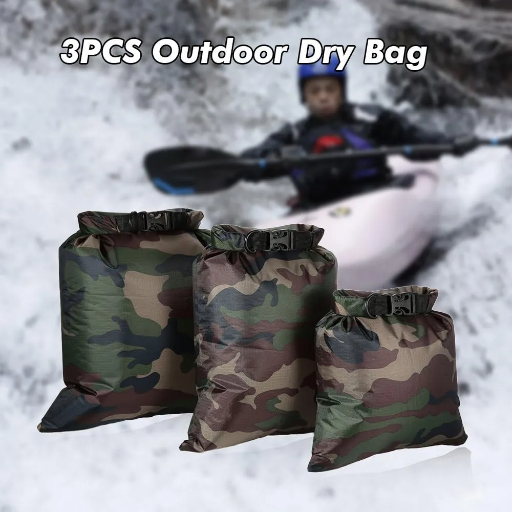 Lixada Waterproof Dry Bags, 3/5/6 Pack Ultimate Dry Sack - 3L 5L 8L Lightweight, Roll Top Outdoor Dry Sacks for Kayaking Camping Hiking Traveling Boating Water Sports