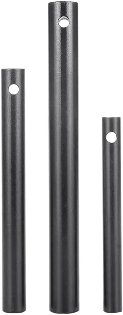 Lot 5 Pieces Ferrocerium Fire Starter Solid Rods, Portable Drilled Ferro Flint Lighter Rod for Camping Hiking Emergency Survival Tool, Diameter 12.7mm (0.5 inch), Length 127mm (5 inch)