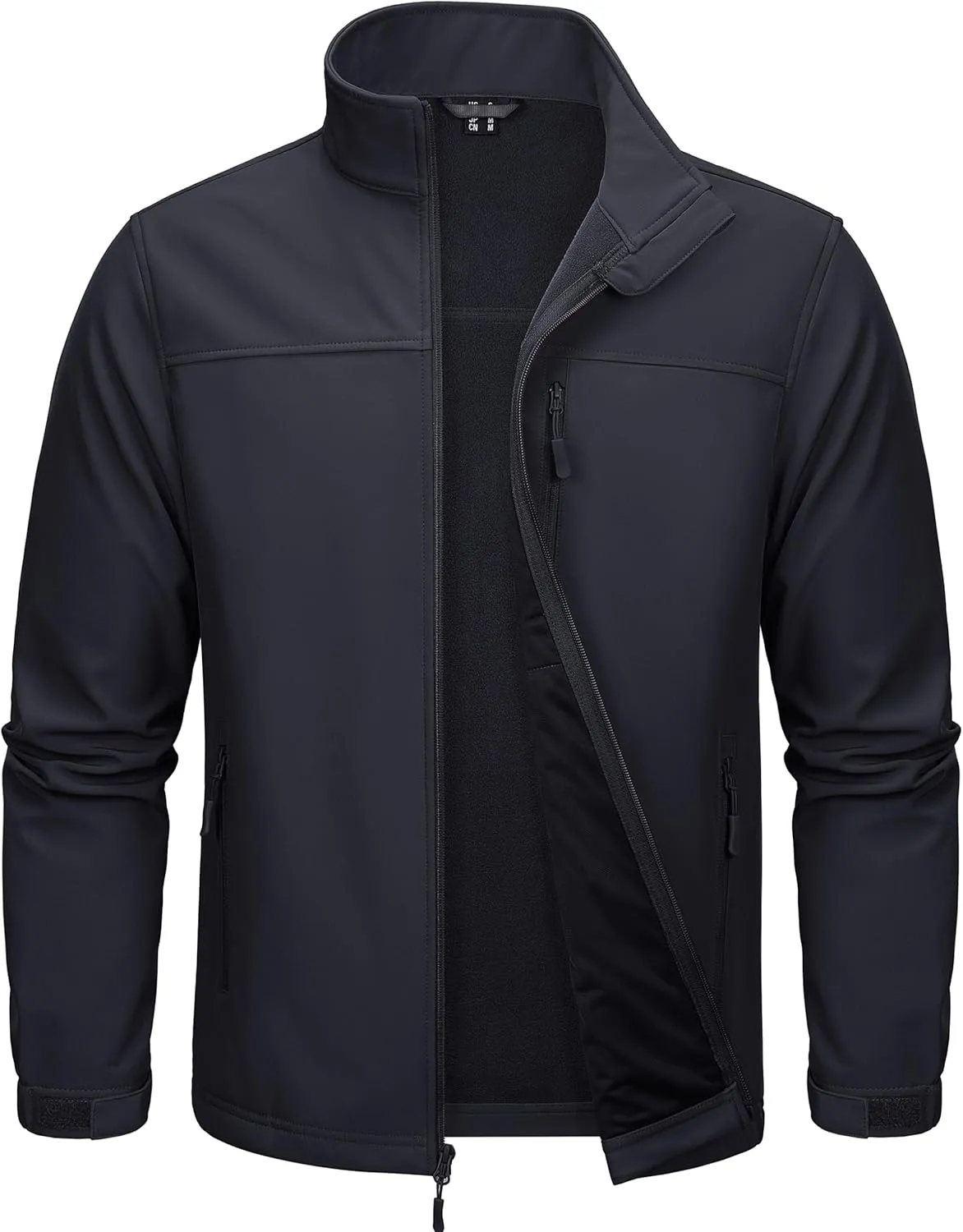 MAGCOMSEN Men's Tactical Jacket Fleece Lined Soft Shell Winter Jacket Lightweight Water Resistant Coats Outwear