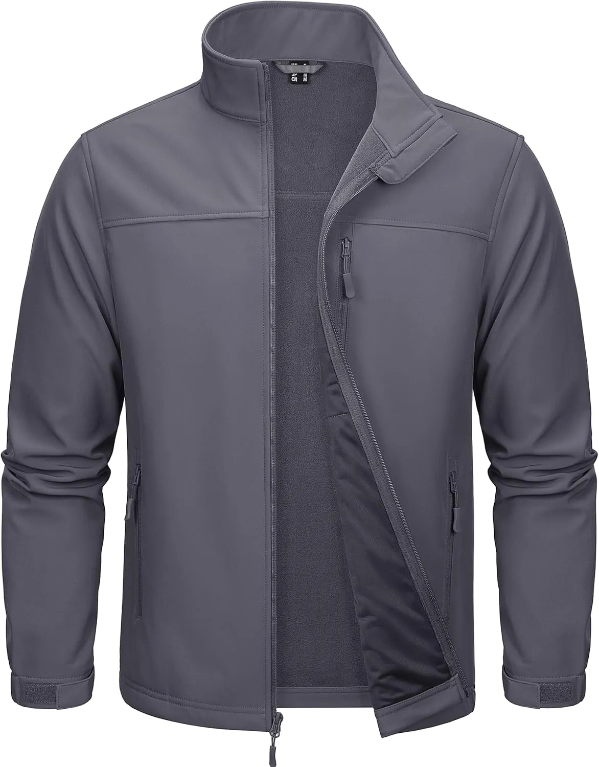 MAGCOMSEN Men's Tactical Jacket Fleece Lined Soft Shell Winter Jacket Lightweight Water Resistant Coats Outwear