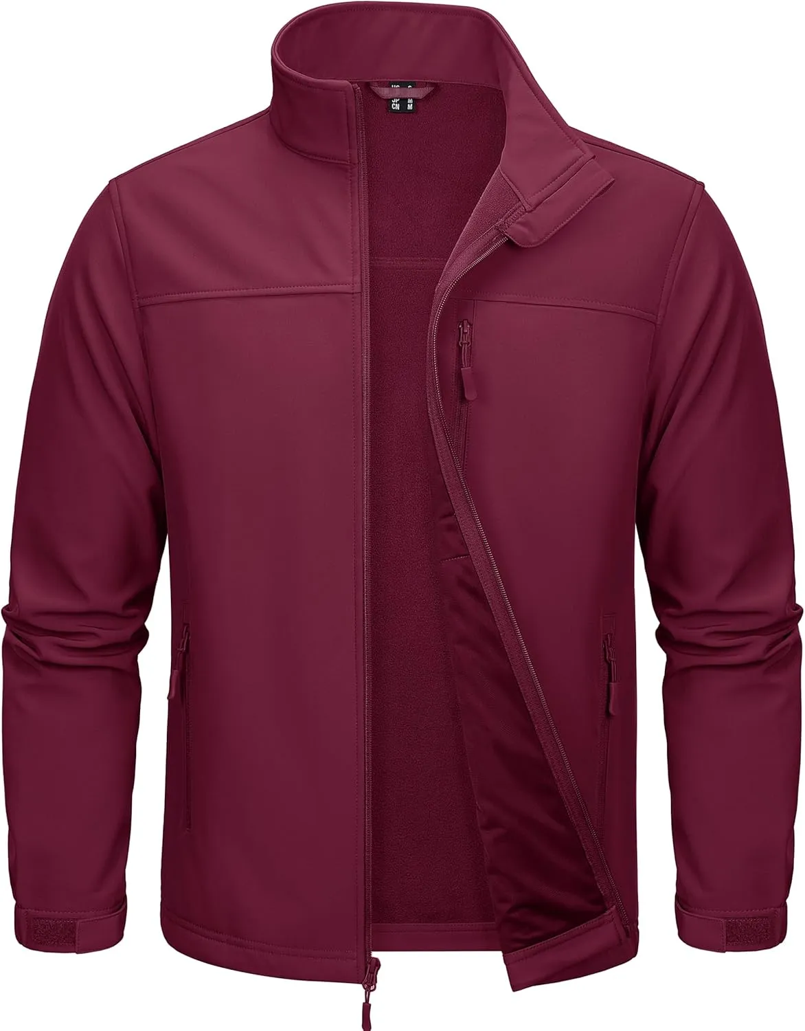 MAGCOMSEN Men's Tactical Jacket Fleece Lined Soft Shell Winter Jacket Lightweight Water Resistant Coats Outwear