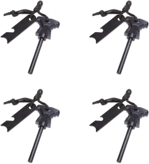 Magik 2-4 Pack Waterproof Fire Starter Striker Flint Ferro Rod Survival Camping EDC