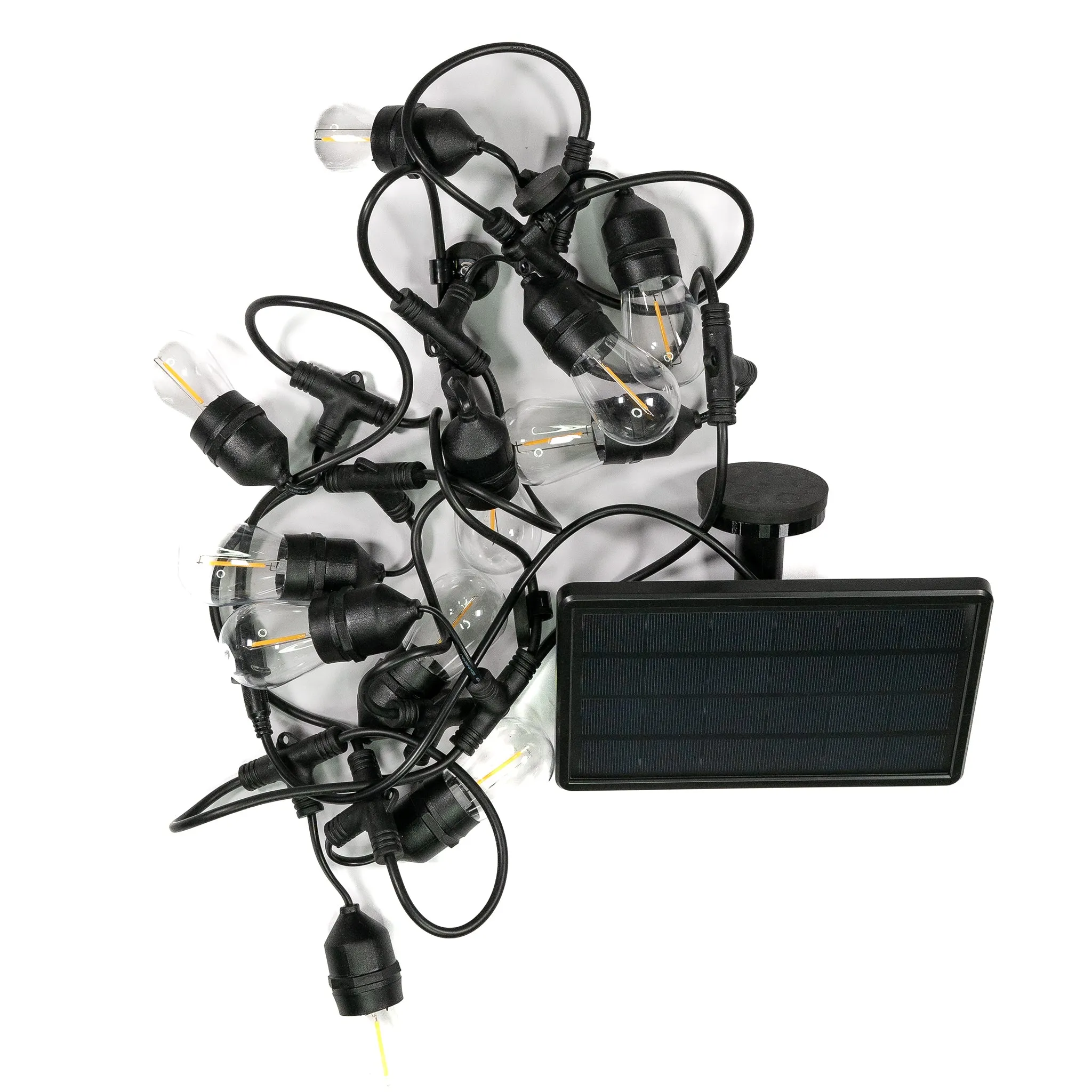 Magnetische Camping Lichterkette mit Solarpanel