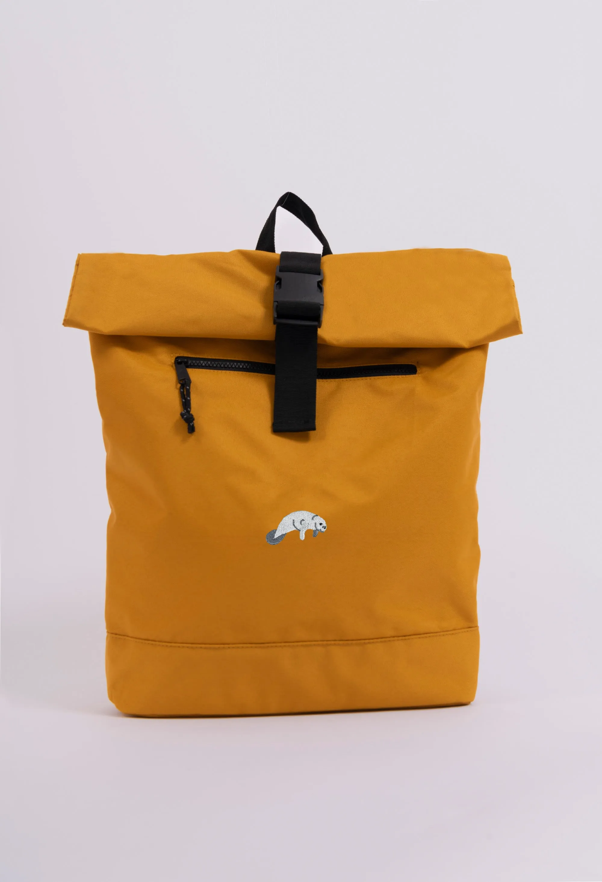 manatee recycled roll-top backpack