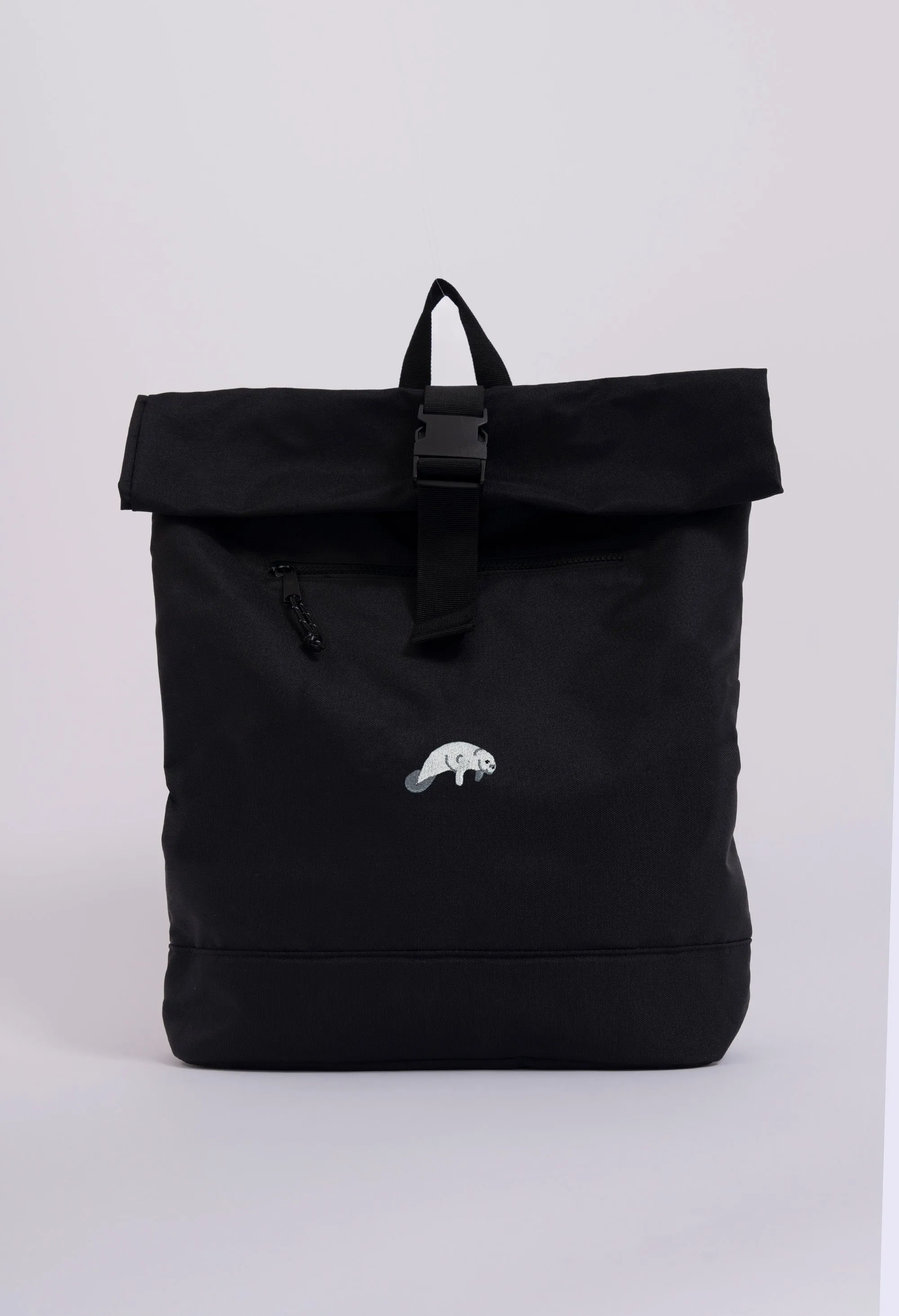 manatee recycled roll-top backpack