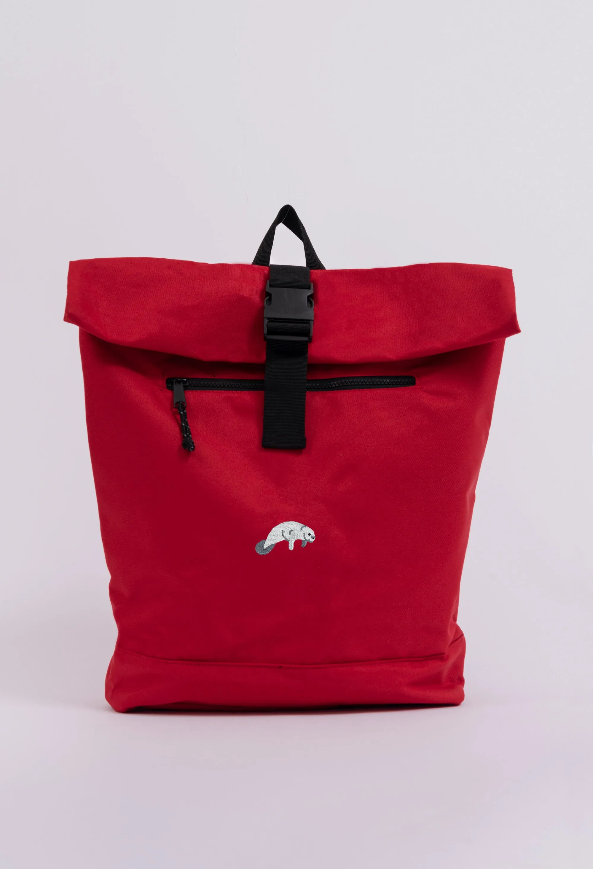 manatee recycled roll-top backpack