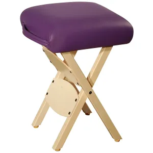 Master Massage Wooden Handy/Folding Massage Stool Purple