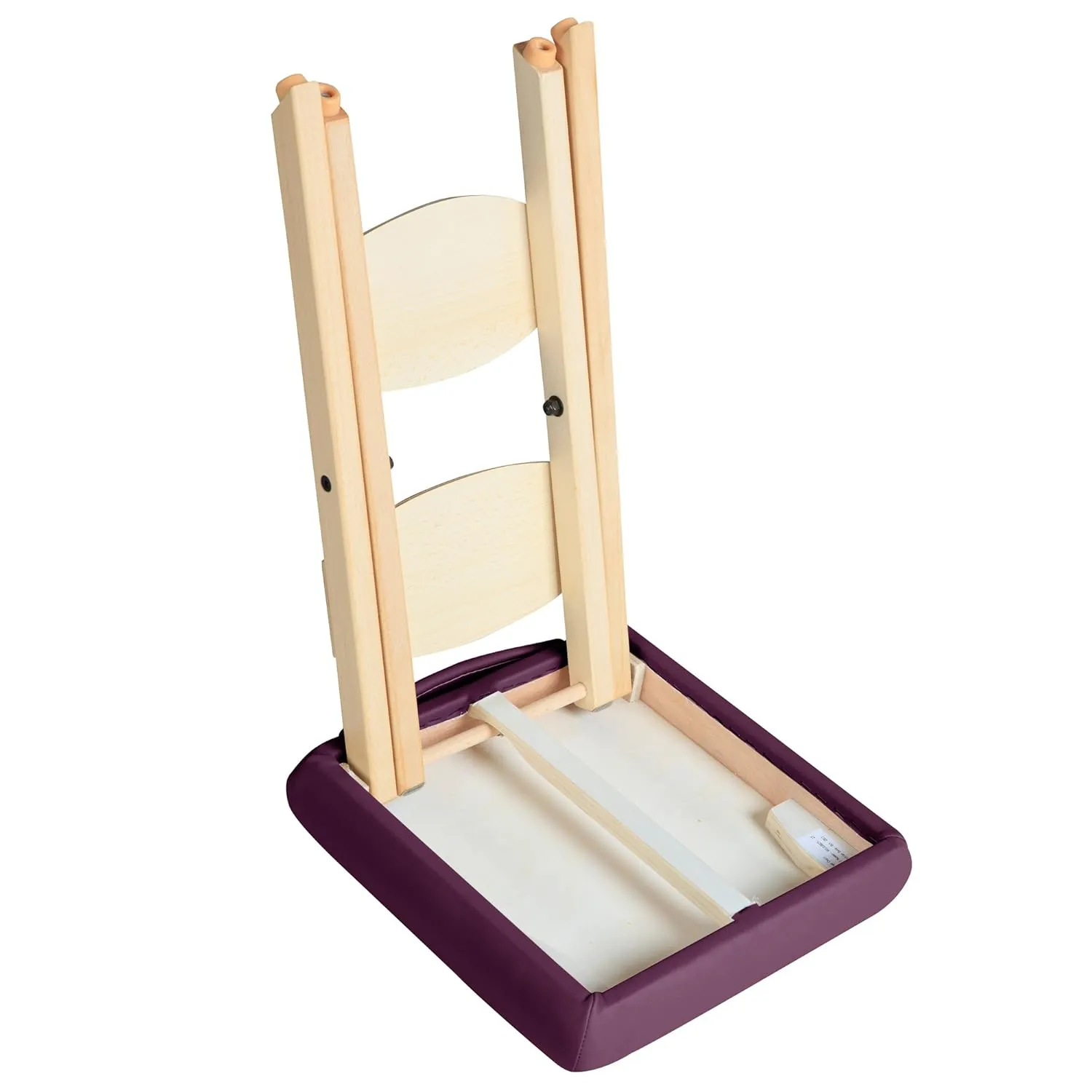 Master Massage Wooden Handy/Folding Massage Stool Purple