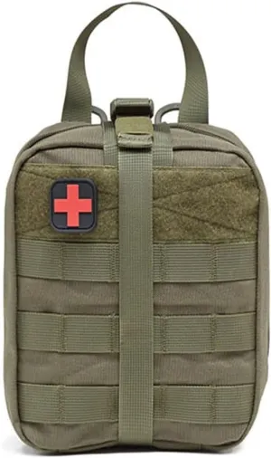 Medical Rescue Emergency Survival Kit, Small Portable First Aid Kit Bag,1000D Polyester Field Emergency Package, for Home(C)