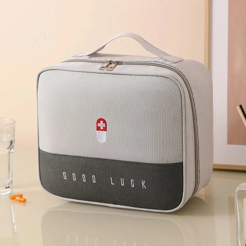 Medicine Storage Box Portable First Aid Bag For Household Carry-on Bags Travel Classification Medicine Storage First Aid Kit