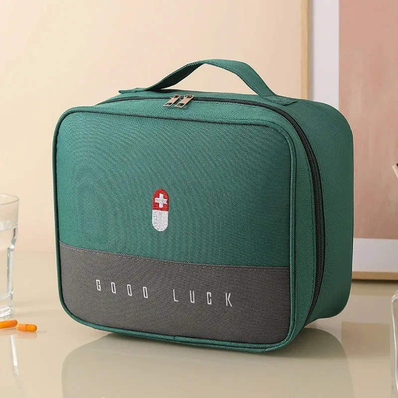 Medicine Storage Box Portable First Aid Bag For Household Carry-on Bags Travel Classification Medicine Storage First Aid Kit