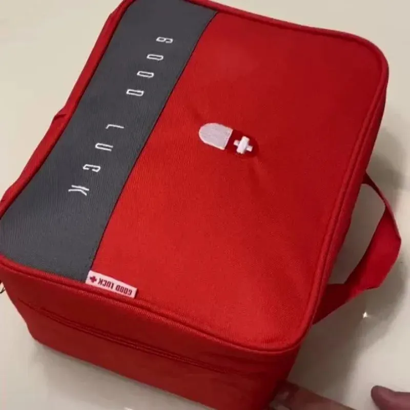 Medicine Storage Box Portable First Aid Bag For Household Carry-on Bags Travel Classification Medicine Storage First Aid Kit
