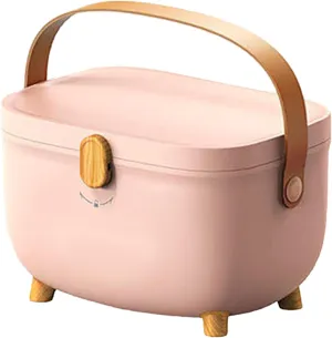 Medicine Storage Box,Portable First Aid Box,Double Layers Medicine Storage Box, Large Capacity Medical Organizer Chest for Home School Office (Pink)