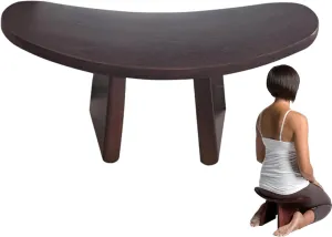 Meditation Stool | Kneeling Chair Prayer Bench | Wooden Meditation Bench | Comfortable | Versatile | 42x21x16cm | for Kneeling Mindfulness Practices Church Worship Home Spiritual