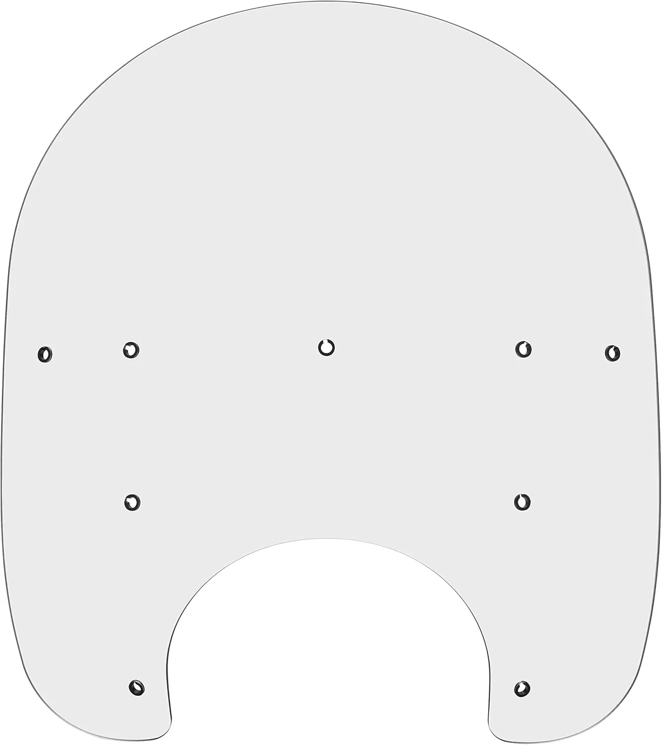 Memphis Shades MEP6220 Clear Windshield (Replacement Plastic For Harley-Davidson 17" Road King Replacement Plastic)