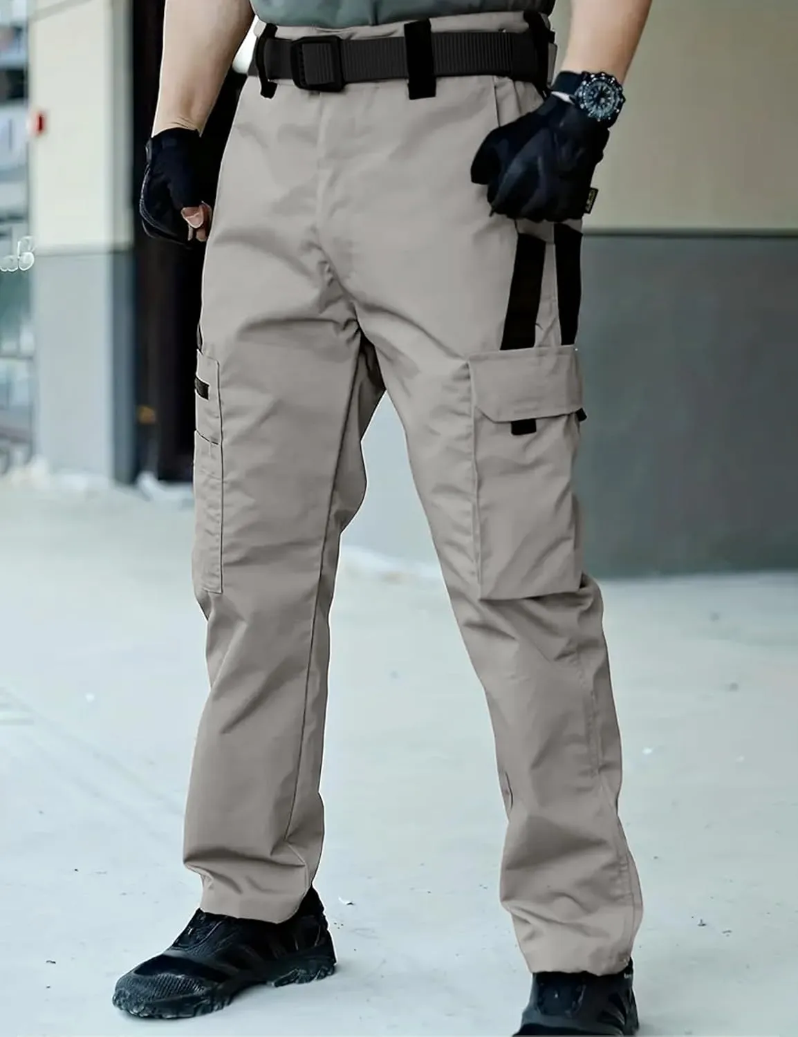 Men's Hiking Tactical Pants Lightweight Work Cargo Pants Waterproof Outdoor Trousers Pants for Men