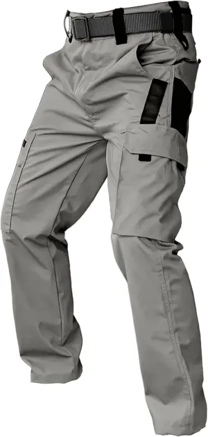 Men's Hiking Tactical Pants Lightweight Work Cargo Pants Waterproof Outdoor Trousers Pants for Men