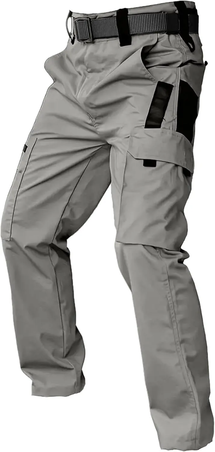 Men's Hiking Tactical Pants Lightweight Work Cargo Pants Waterproof Outdoor Trousers Pants for Men