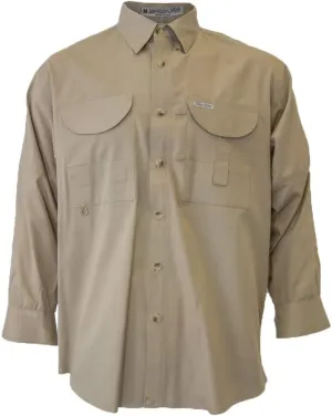 Men's Long Sleeve Fishing Button Down Shirt, Breathable Outdoors Casual Lightweight Shirt
