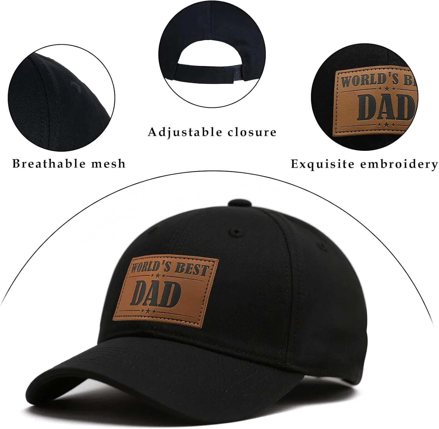 Mens Novelty Sun Hat Trucker Cap, Fathers Gifts for Men Boys Husband First New Dad Stepdad