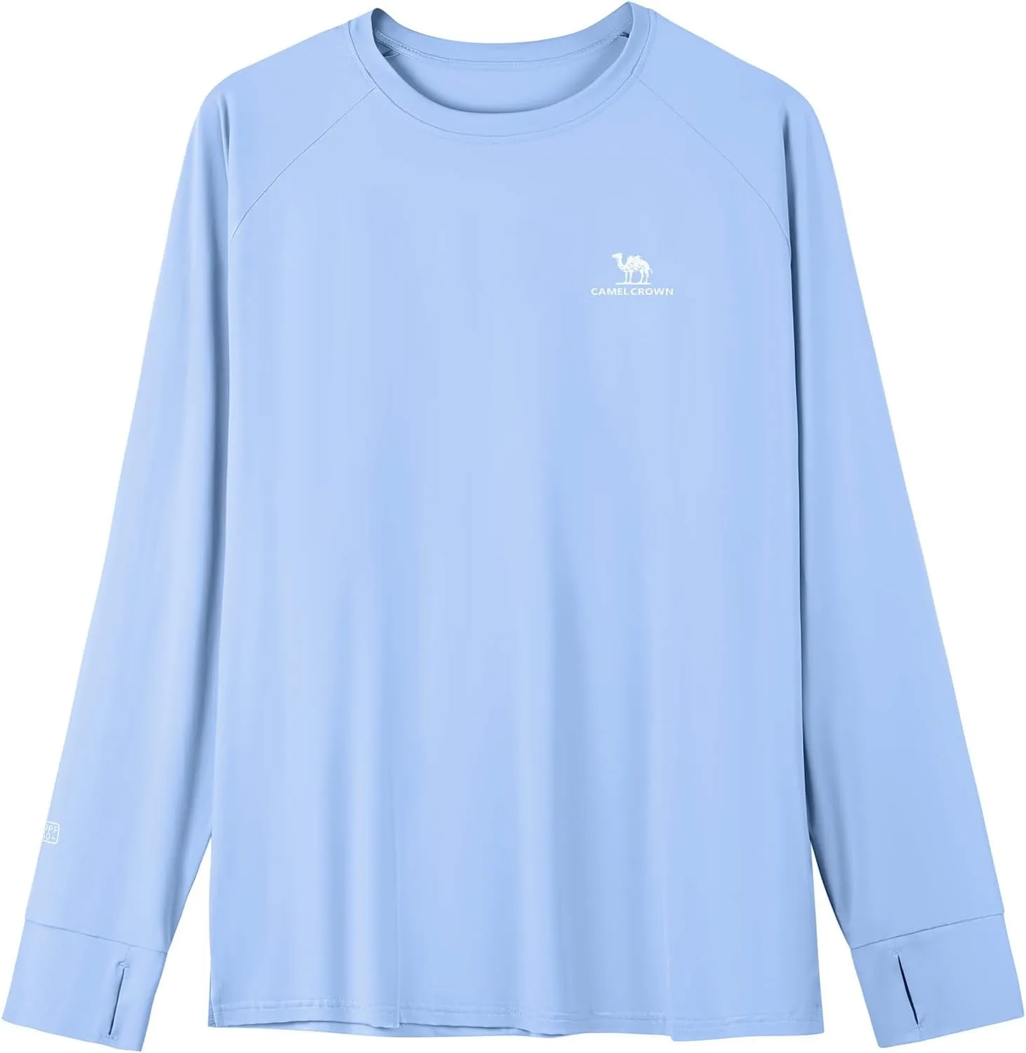 Mens Sun Protection Shirts UV SPF UPF 50  Long Sleeve Rash Guard Fishing Running Swim T-Shirt Quick-Dry Lightweight