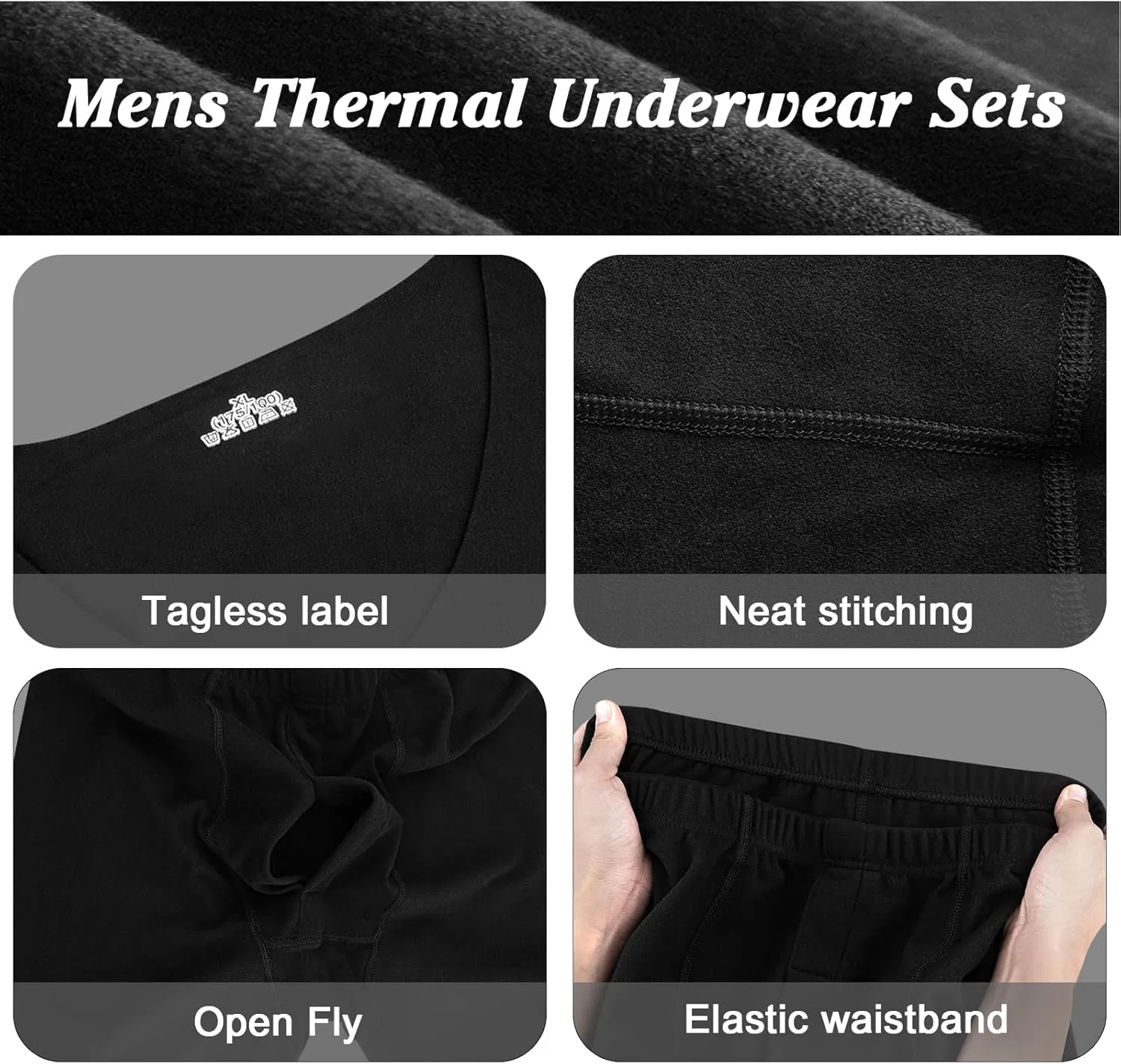 Men's Thermal Pants Soft Thermal Underwear Bottoms Base Layer Long Johns Sexy Low Waist Warm Leggings