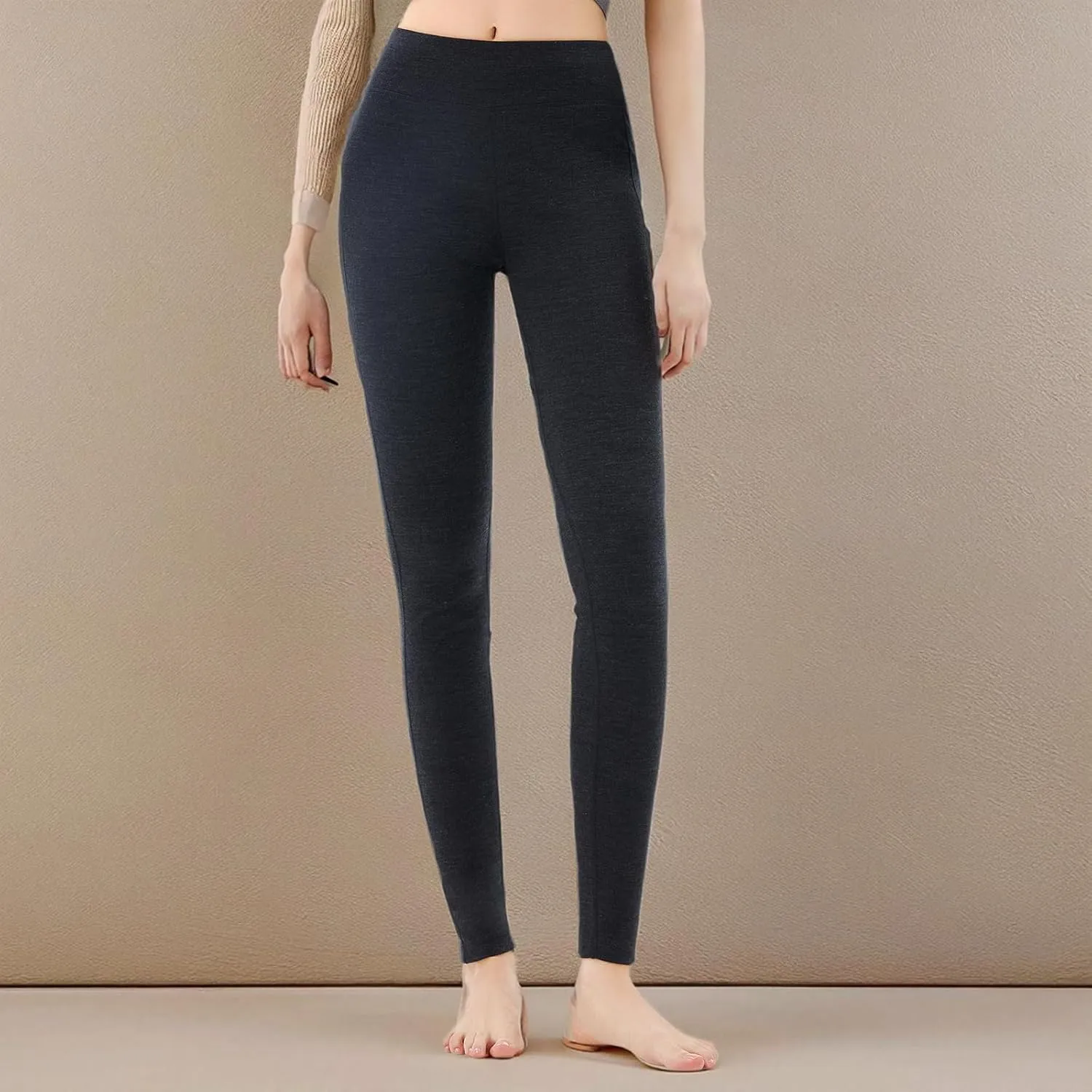 Merino Protect 100% Merino Wool Leggings Womens Thermal Base Layer Pants Long Underwear Soft Long Johns for Hiking Skiing