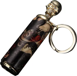 Metal Match Flint Lighter Kerosene Oil Metal Keychain Camping Tool Match Matchstick Fire Starter Keychain Flint Metal Immortal Lighter,01,2.5 * 0.75 * 0.63 inches