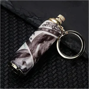 Metal Waterproof Reusable Match Lighter, Classic Style, Magnesium Core, Camping Emergency Survival Kit (Without Fuel)(C)