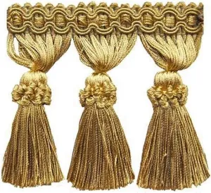 Milante Collection 4-Inch Tassel Fringe (25 Yard Roll) | BF-1478-61 Mocha