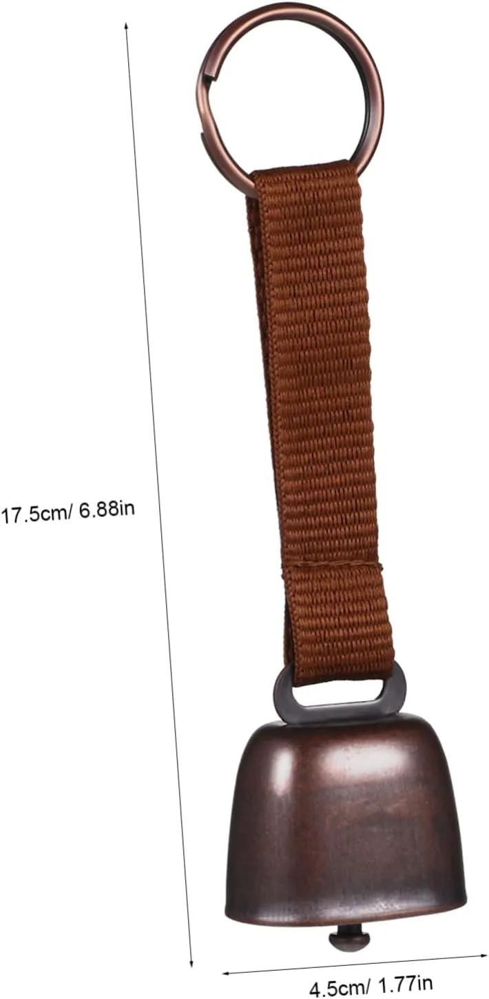 Milisten Mountain Climbing Bear Canister Pour Alarm Outside Cowbell Hiking Bell for Outdoor Whistles Holder Chime