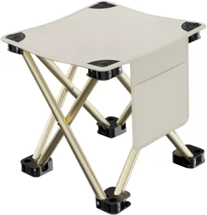 Milisten Portable Folding Camping Stool Lightweight for Hiking Fishing and Outdoor Activities Compact and Durable Design for Easy Carrying and Space Saving Use