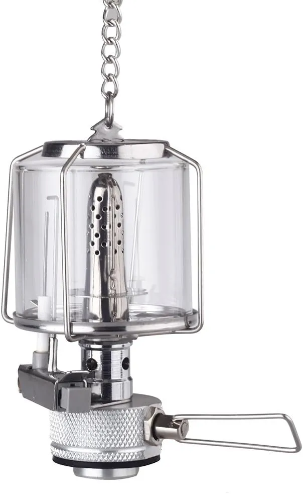 Mini Portable Camping Lantern Gas Light Tent Lamp Torch Hanging Lamp Camping Equipment Supplies for Hiking
