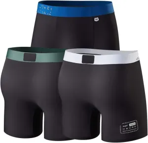 Mk1 Ultra Boxer Briefs for Men (3-Pack) - Breathable Men’s Underwear, Quick-Dry, Stretchy, 3D Pouch