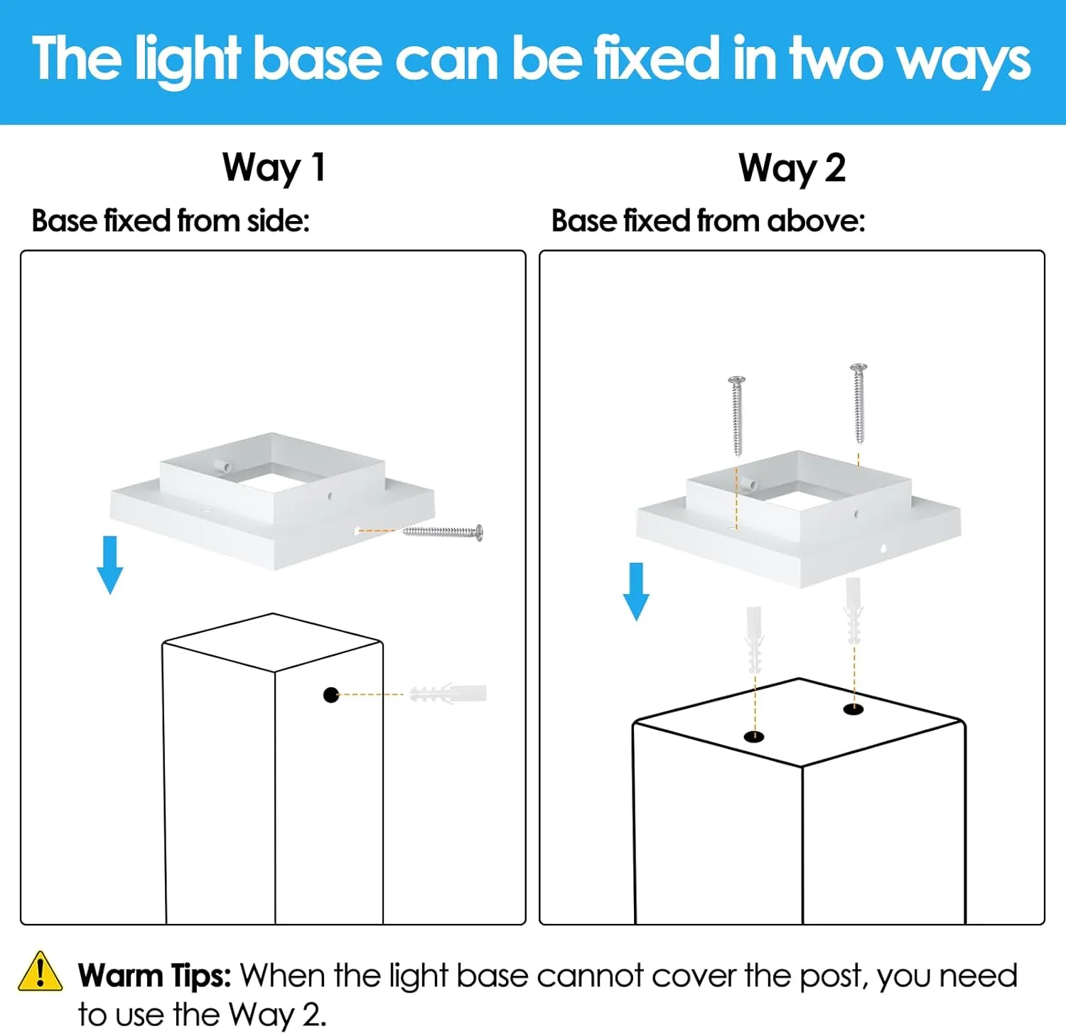 Mlambert 4 Pack Solar Post Lights Outdoor, Waterproof Fence Cap for Deck, 4x4 6x6 Wooden Vinyl Outdoor Lights with Shinning Effect, White