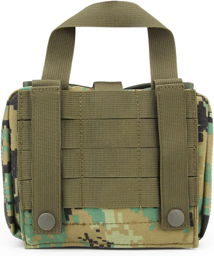 MOLLE Tactical First Aid Pouch Emergency Bag EMT Gear EDC Storage Trauma Kit Pouch Admin Pouch for Hunting Outdoor