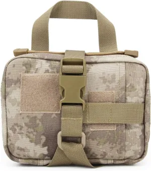 MOLLE Tactical First Aid Pouch Emergency Bag EMT Gear EDC Storage Trauma Kit Pouch Admin Pouch for Hunting Outdoor