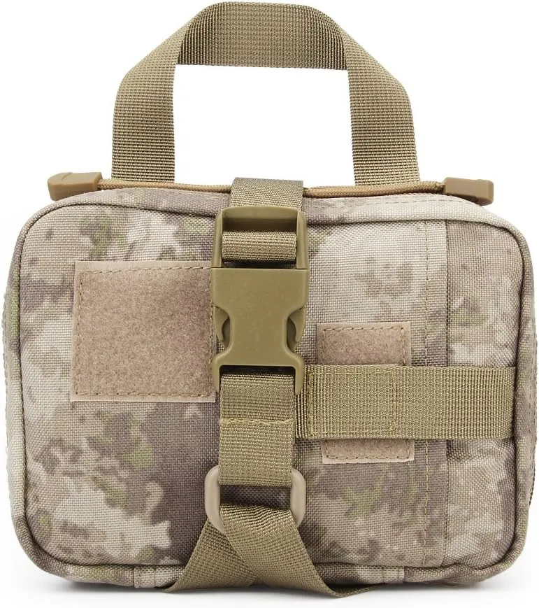 MOLLE Tactical First Aid Pouch Emergency Bag EMT Gear EDC Storage Trauma Kit Pouch Admin Pouch for Hunting Outdoor