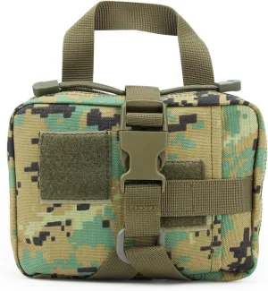 MOLLE Tactical First Aid Pouch Emergency Bag EMT Gear EDC Storage Trauma Kit Pouch Admin Pouch for Hunting Outdoor