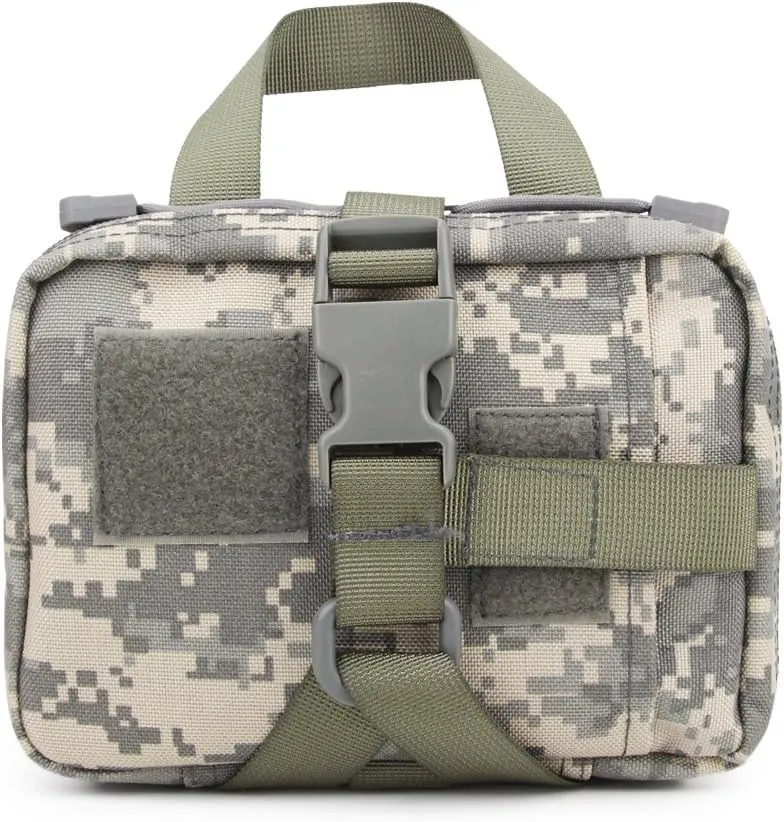MOLLE Tactical First Aid Pouch Emergency Bag EMT Gear EDC Storage Trauma Kit Pouch Admin Pouch for Hunting Outdoor