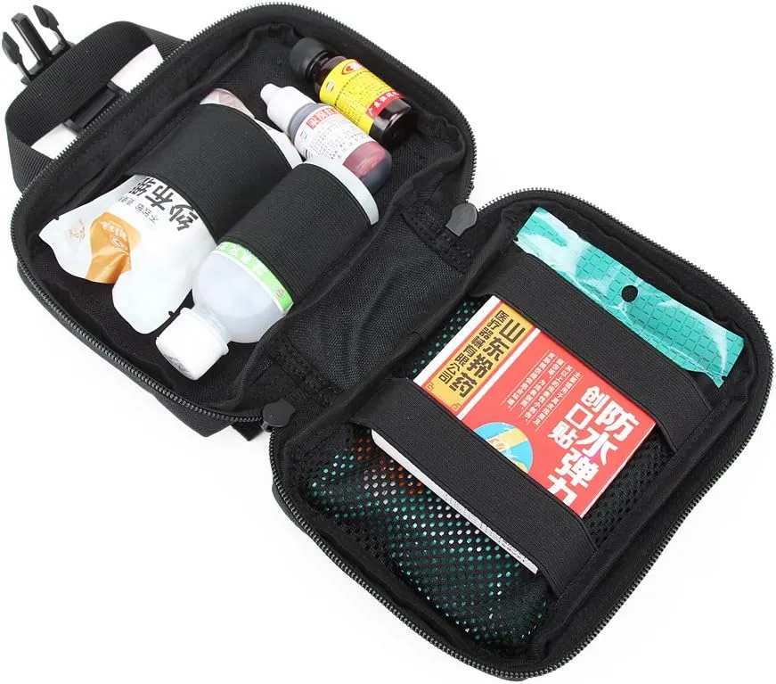 MOLLE Tactical First Aid Pouch Emergency Bag EMT Gear EDC Storage Trauma Kit Pouch Admin Pouch for Hunting Outdoor